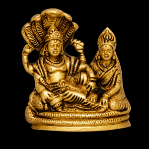 Handmade Brass Vishnu Lakshmi Statue