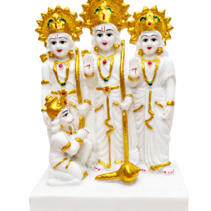 White Marble Siya Ram Darbar Idol | Ram Sita Marble Murti